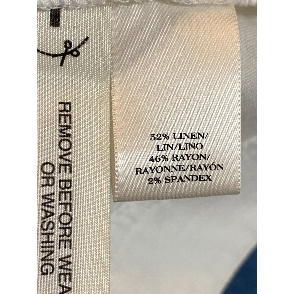 Ann Taylor Shorts Womens 0 NEW White Linen Blend - Picture 8 of 13